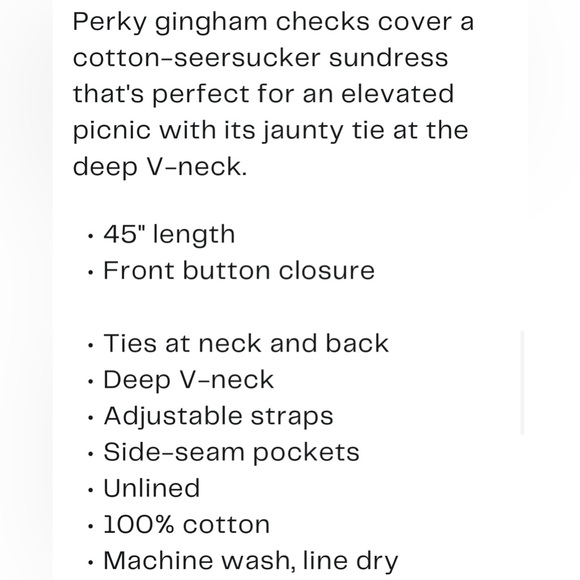 Free people via gingham plaid dress nwt large brown cotton boho festival - Picture 9 of 9